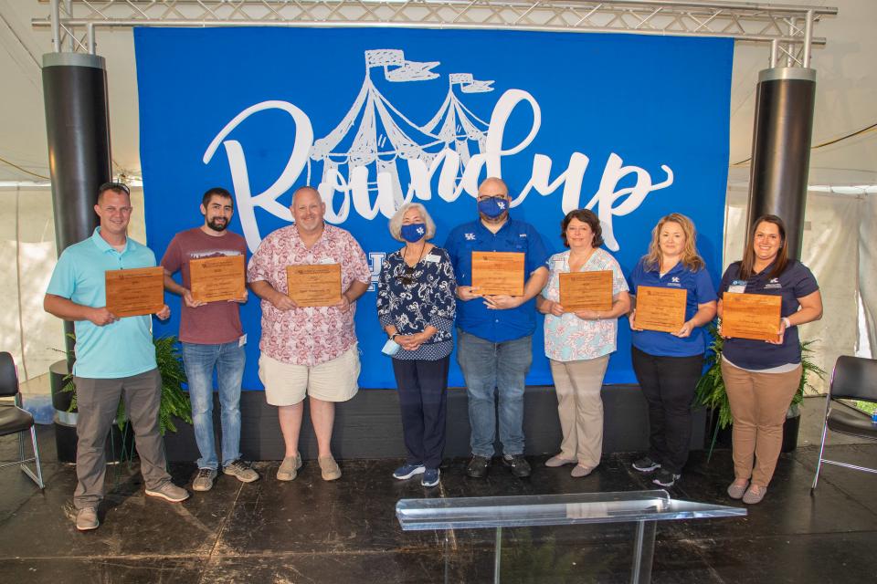 2021 Winners, left to right: Matthew Allen, Jeffrey Howell, Paul Anderson, Lisa Collins, Brett Wolff, Diane Warren, Jamie Dunn, Robyn Edgell