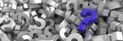 PHOTO: Thinkstock.com. Infinite question marks.